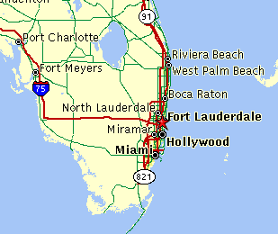 Map of Fort Lauderdale