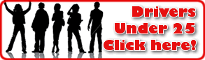 Drivers under 25 click here to save money
