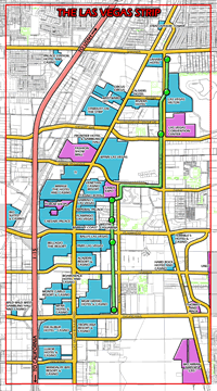 Las vegas Stip Map - click to enlarge